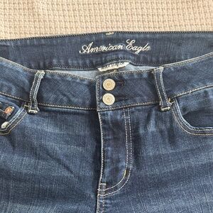 American Eagle Outfitters High Rise Dark Blue Jeans